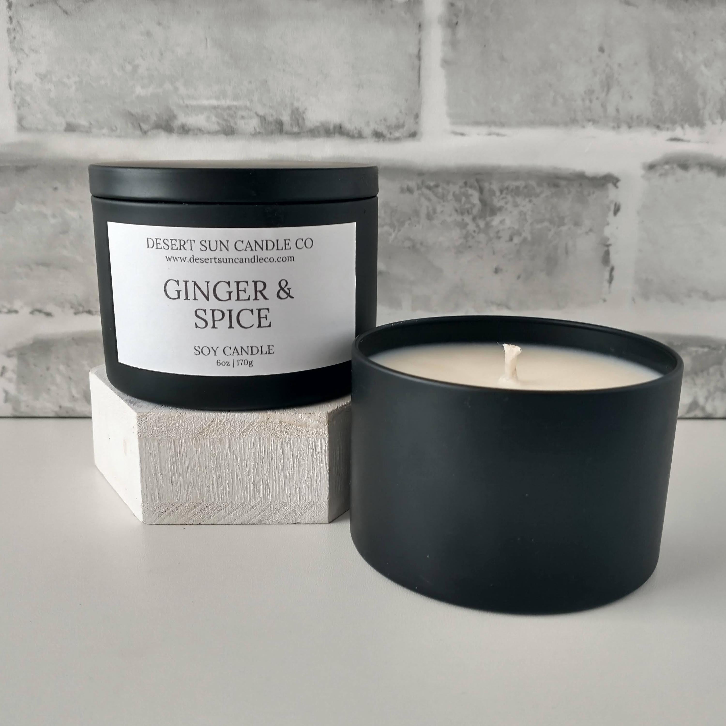 Ginger and Spice Soy Wax Candle