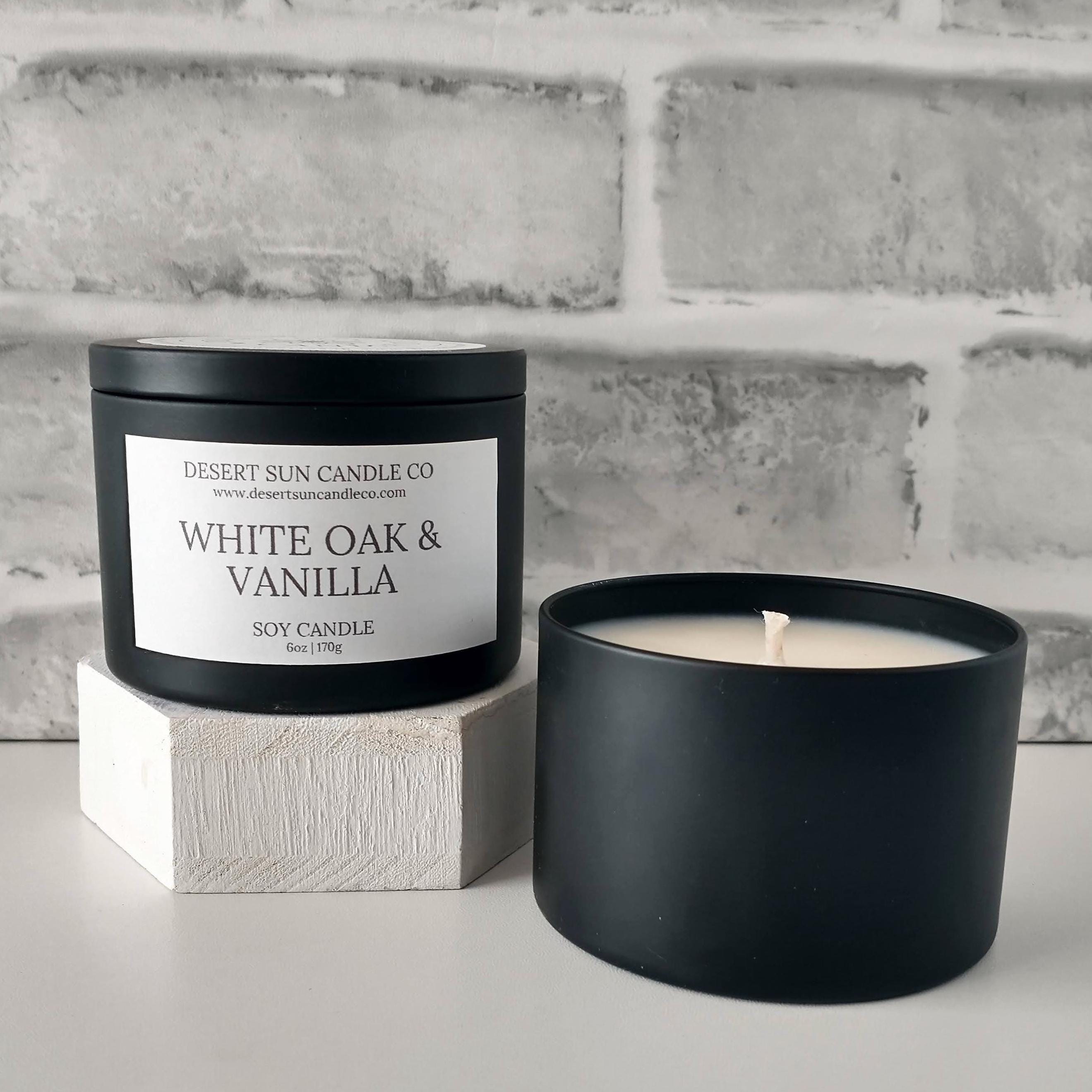 White Oak and Vanilla Soy Wax Candle
