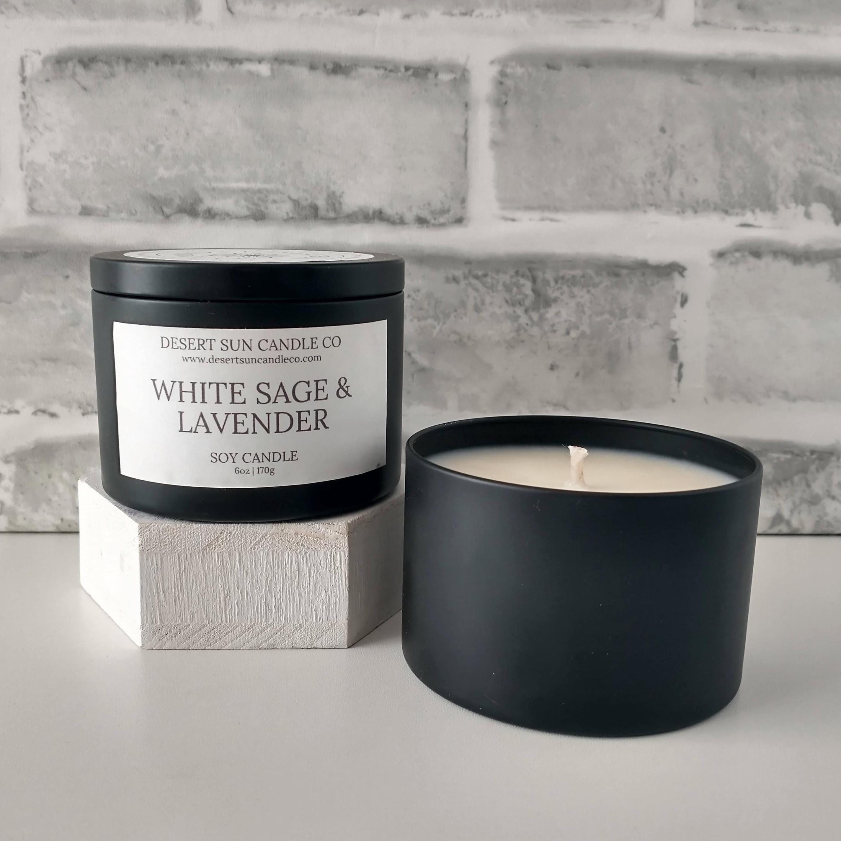 White Sage and Lavender Soy Wax Candle
